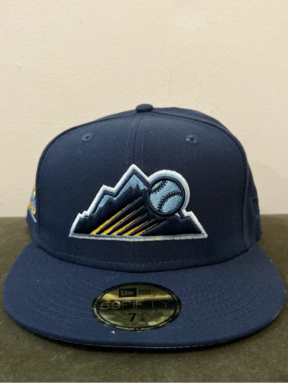 New Era 59FIFTY Colorado Rockies 25th Anniversary Blue Fitted Cap - Size 7 1/4
